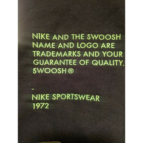 Men's Nike Sportswear Swoosh Black Crew Sweatshirts XL DJ0465-010 - Picture 3 of 6